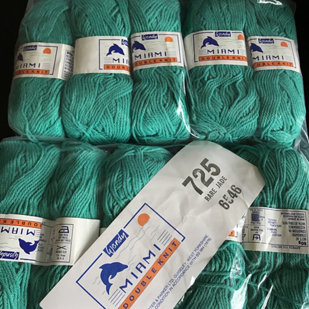 Wendy Miami DK Cotton/Acrylic Yarn LOT 10 Skeins